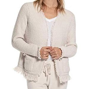 Barefoot Dreams®  Almond CozyChic Fringe Jacket - Women, Size: XL